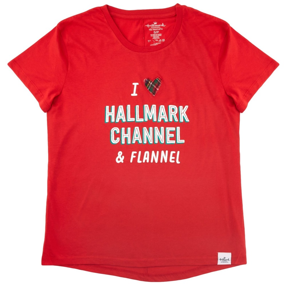 New Hallmark Channel and Flannel Women's Relaxed-Fit T-Shirt Size‎ Large